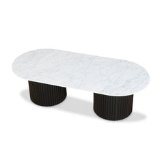 CCF8582-DW 1.3m Marble Coffee Table - Black