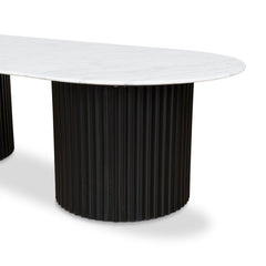 CCF8582-DW 1.3m Marble Coffee Table - Black