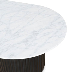 CCF8582-DW 1.3m Marble Coffee Table - Black