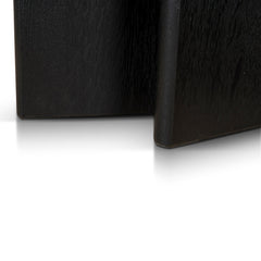 CCF8704-VA 1.3m Pill Shape Coffee Table - Textured Espresso Black