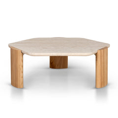 CCF8791-NY 100cm Travertine Coffee Table - Natural