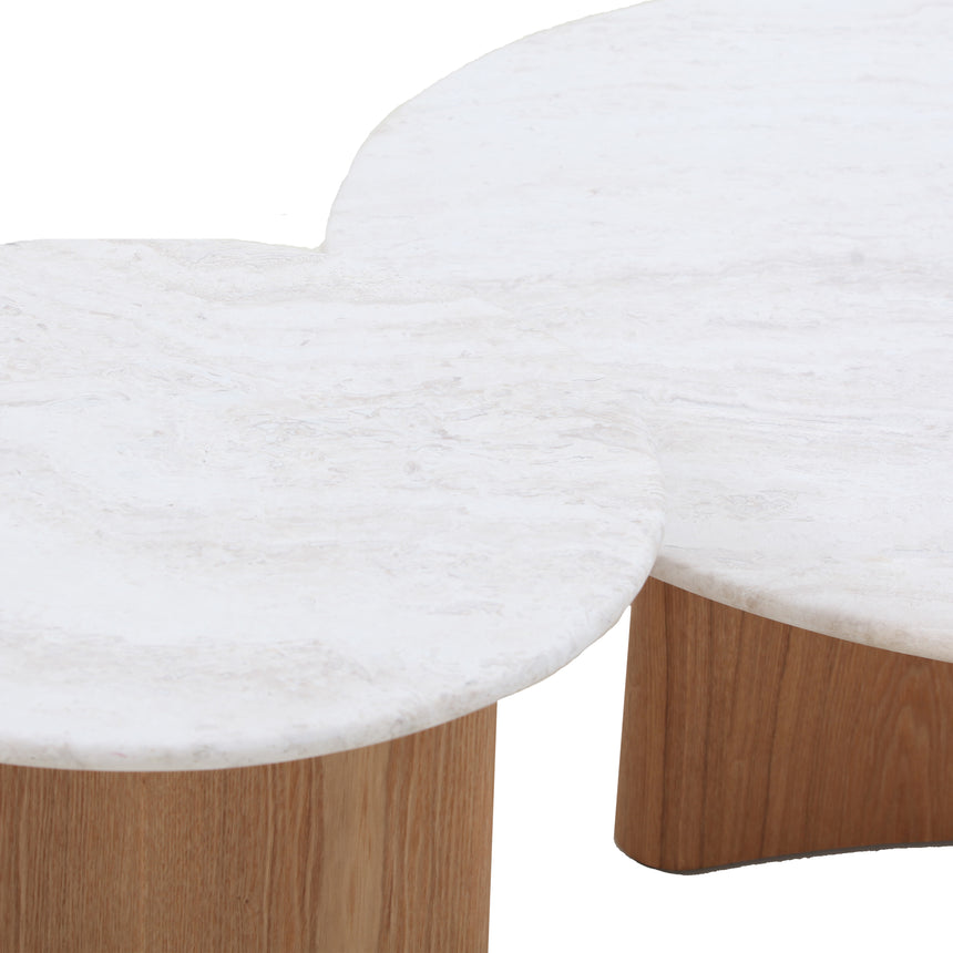 Nested Marble Coffee Table - Natural - View 5