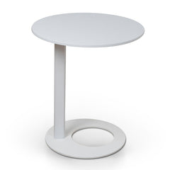 CCF8962-SU 50cm Wooden Side Table - Full White