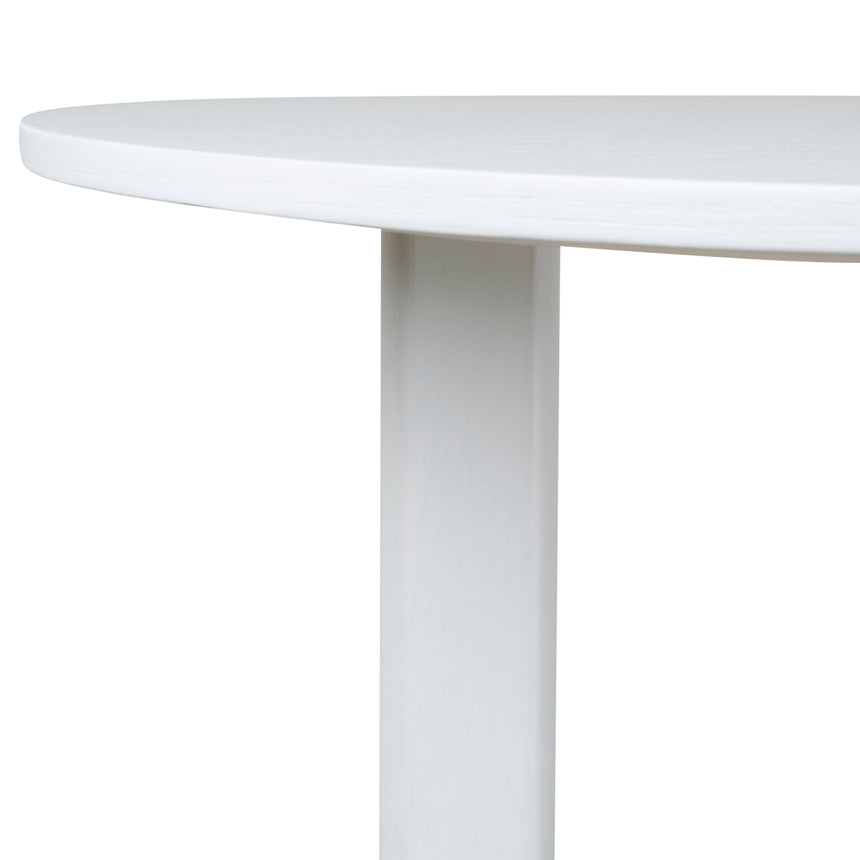 50cm Wooden Side Table - Full White - View 4