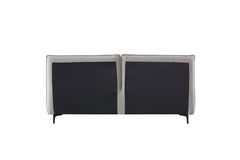 CBD8398-YO King Bed Frame - Charcoal Pepper Boucle