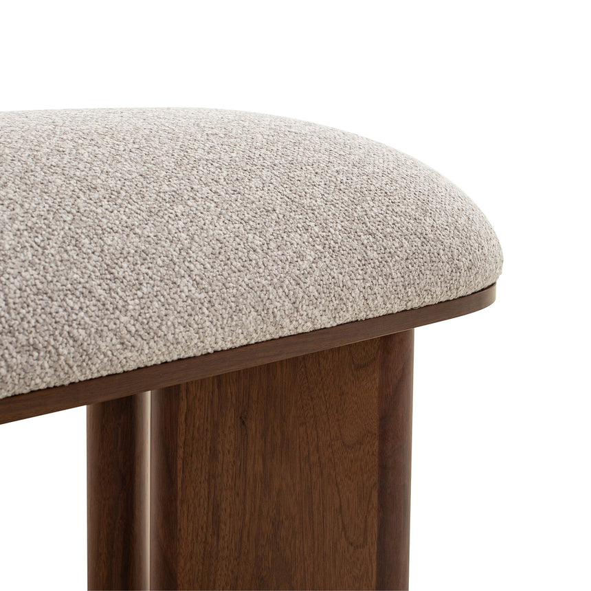 Walnut Bench - Clay Grey - View 9