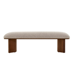 CDB10240-IG Walnut Bench - Clay Grey