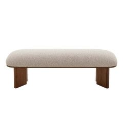 CDB10240-IG Walnut Bench - Clay Grey