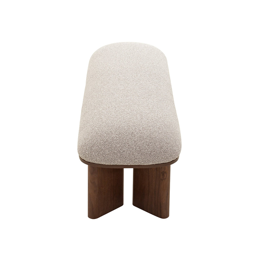 Walnut Bench - Clay Grey - View 5