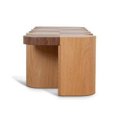 1.68m Dining Bench | Two Tone Natural | Myka Home