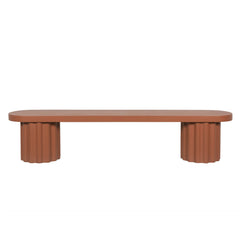 2.1m Concrete Bench | Terracotta | Myka Home