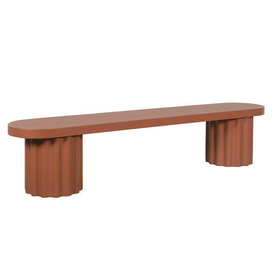 2.1m Concrete Bench | Terracotta | Myka Home