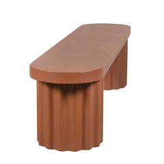 2.1m Concrete Bench | Terracotta | Myka Home