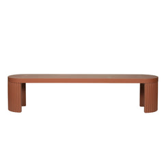 2m Concrete Bench | Terracotta | Myka Home
