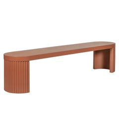 2m Concrete Bench | Terracotta | Myka Home