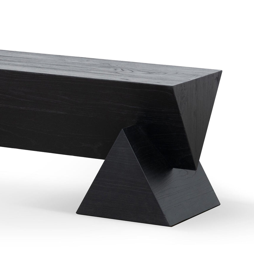 1.9m Elm Bench - Full Black - View 8