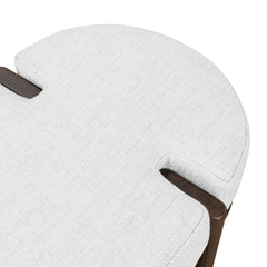 CDB8959-NI 1.6m Walnut Elm Bench - Natural Linen