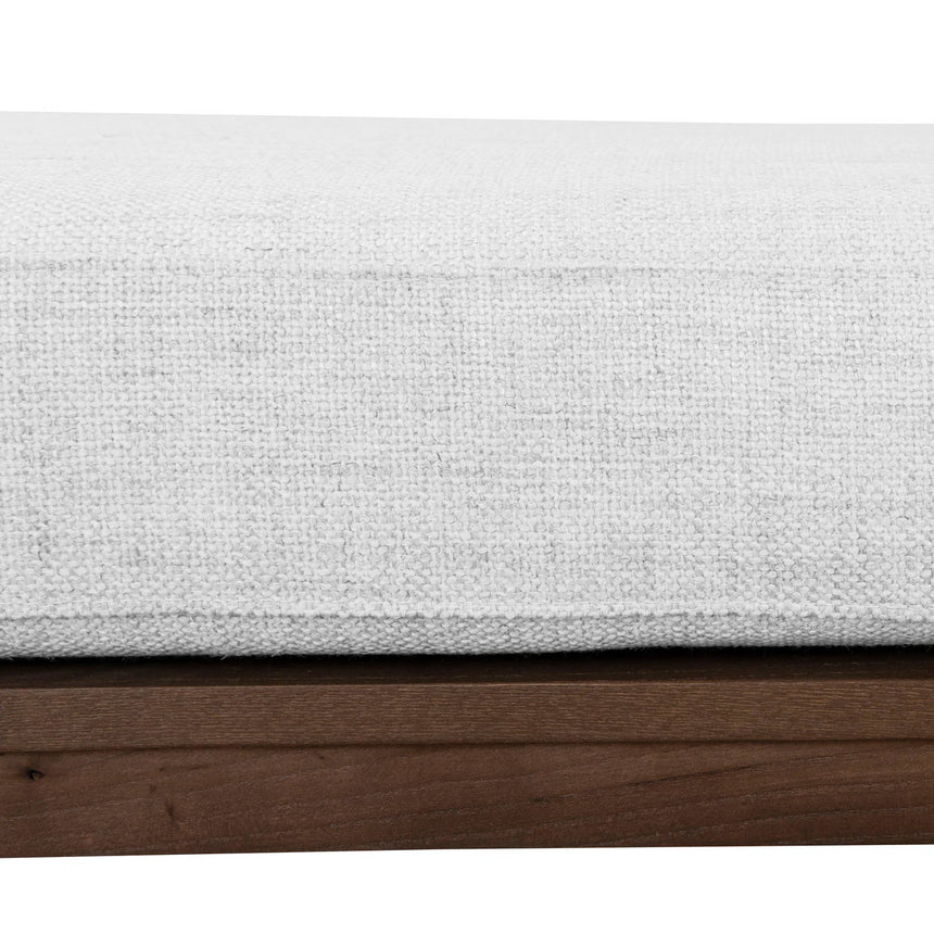 1.6m Walnut Elm Bench - Natural Linen - View 8