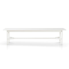 CDB8990-KD 1.8m Wooden Bench - Full White