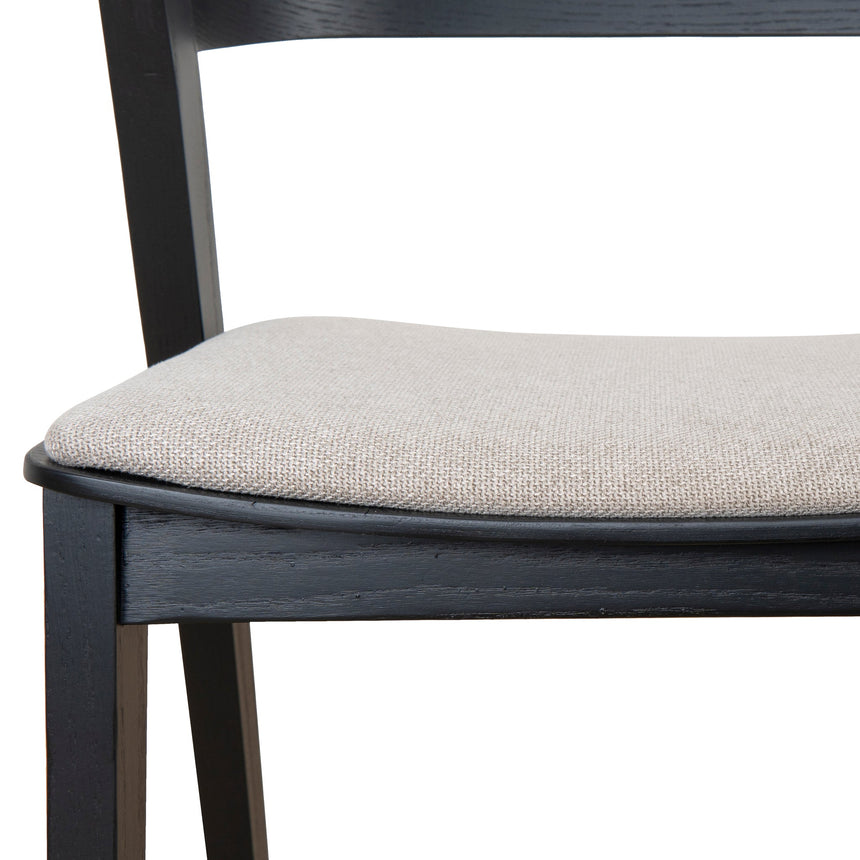 Black Dining Chair - Grey Seat (Set of 2) - View 15