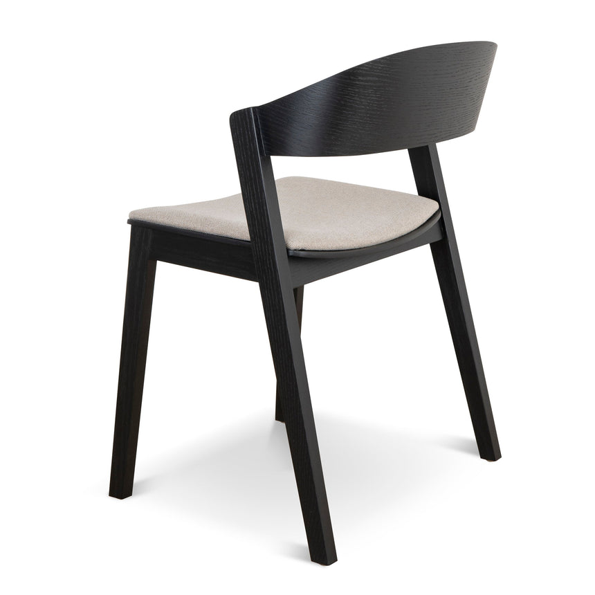 Black Dining Chair - Grey Seat (Set of 2) - View 5