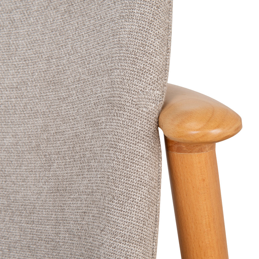 Natural Dining Chair - Grey Seat (Set of 2) - View 8