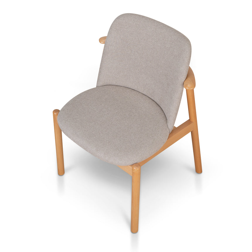 Natural Dining Chair - Grey Seat (Set of 2) - View 4