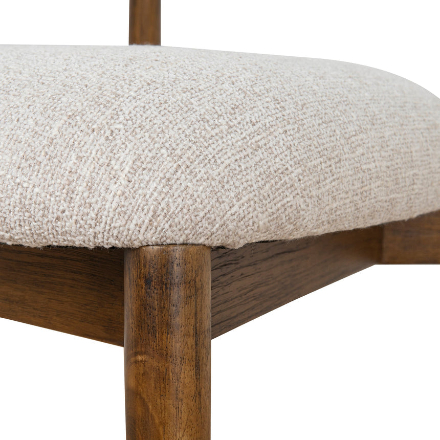 Coastal Beige Dining Chair - Walnut - View 9
