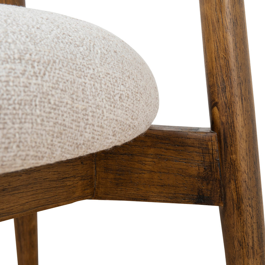 Coastal Beige Dining Chair - Walnut - View 11