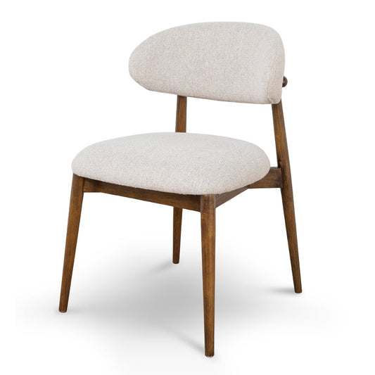 CDC10152-MY Coastal Beige Dining Chair - Walnut