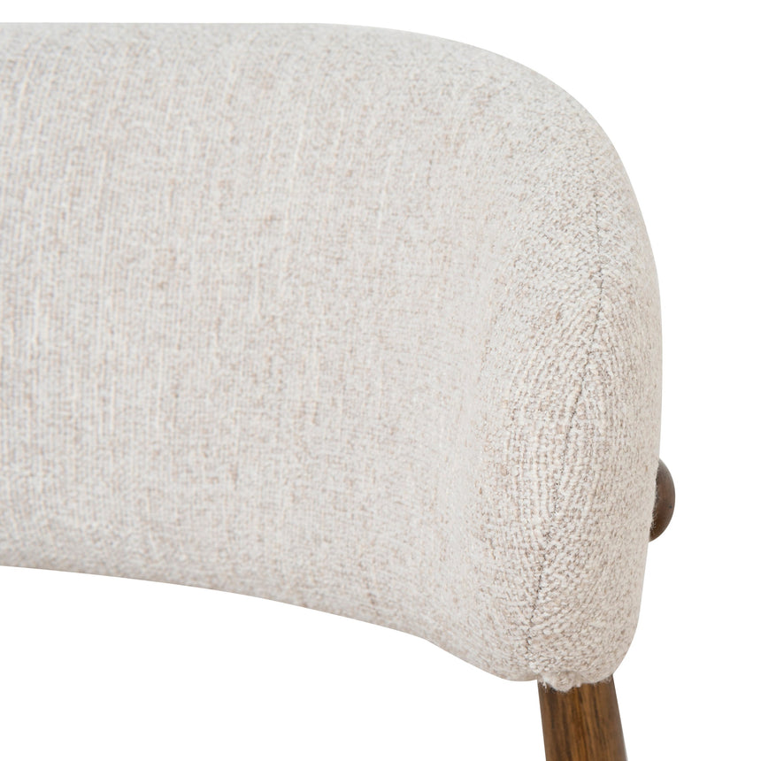 Coastal Beige Dining Chair - Walnut - View 7