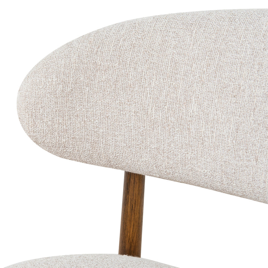 Coastal Beige Dining Chair - Walnut - View 8