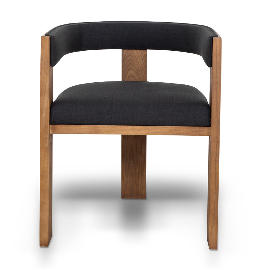 Brown ELM Dining Chair - Black (Set of 2) - View 3