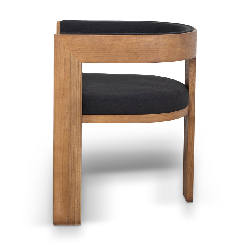 Brown ELM Dining Chair - Black (Set of 2) - View 4