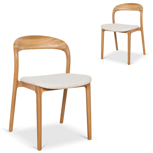 Natural Dining Chair | Beige (Set Of 2) | Myka Home