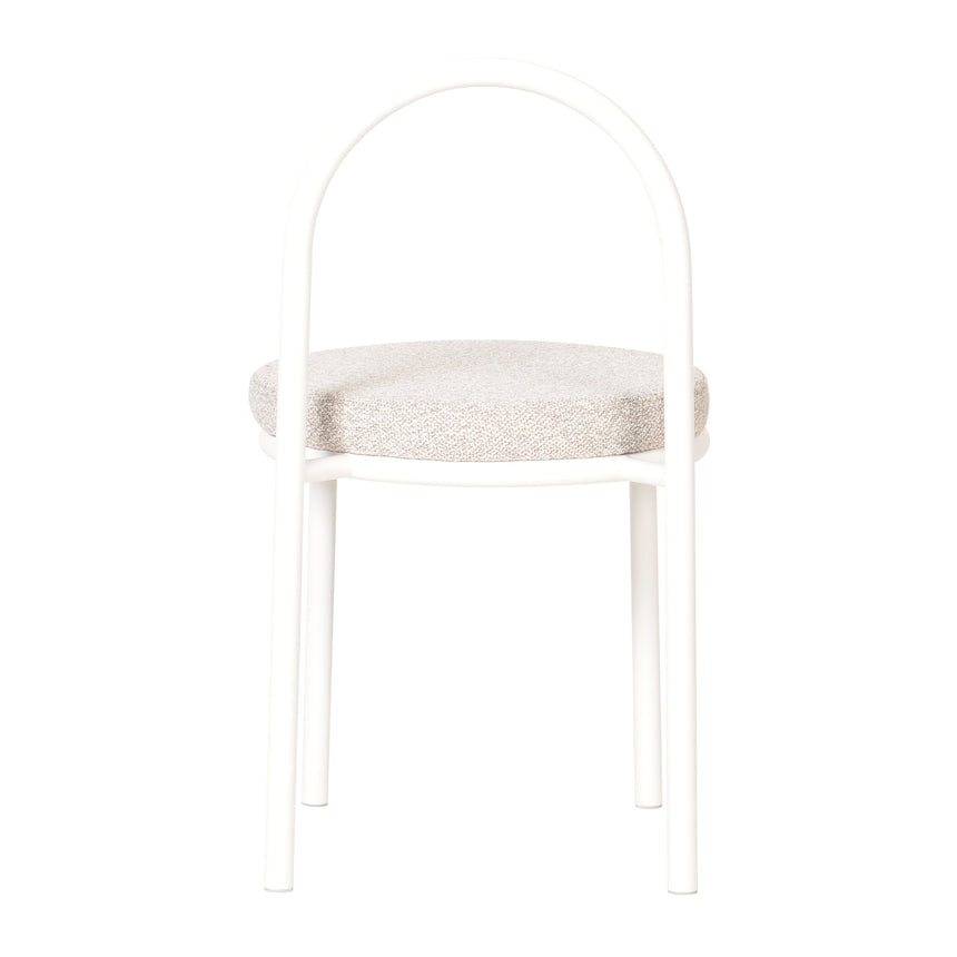 White Dining Chair - Clay Grey (Set of 2) - View 3