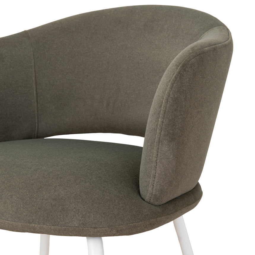 White Dining Chair | Dark Moss Green (Set of 2) | Myka Home - View 10