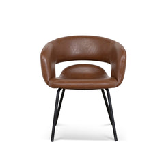 CDC10218-FHx2 Black Dining Cha | Antique Brown (Set of 2 ) | Myka Home