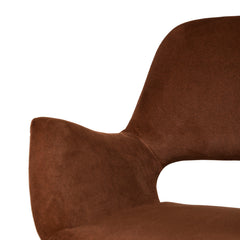 CDC10221-FH Black Dining Chair - Red Bronze Seat (Set of 2)