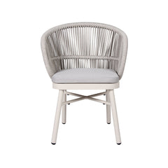 CDC10313-ID Sand White Outdoor Dining Chair - Light Grey (Set of 2)