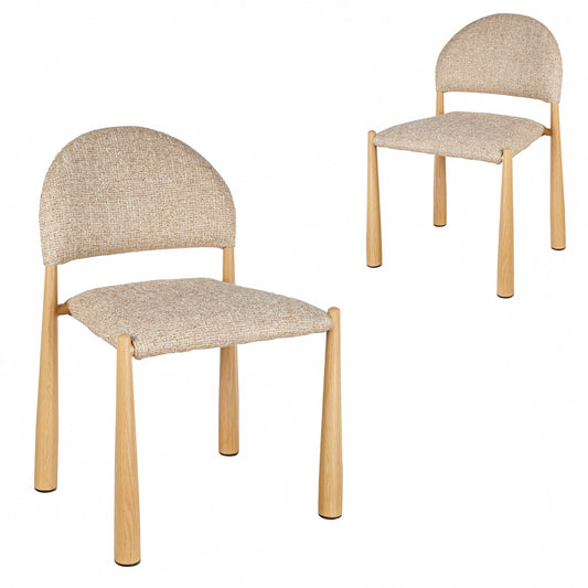 Dining Chair | Stonish Beige (Set Of 2) | Myka Home