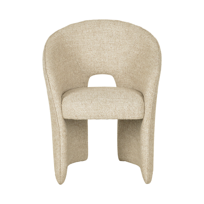 Fabric Dining Chair - Pale Beige - View 2