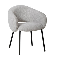 Black Dining Chair | Clay Grey (Set of 2) | Myka Home