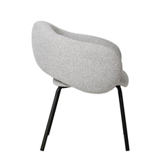Black Dining Chair | Clay Grey (Set of 2) | Myka Home