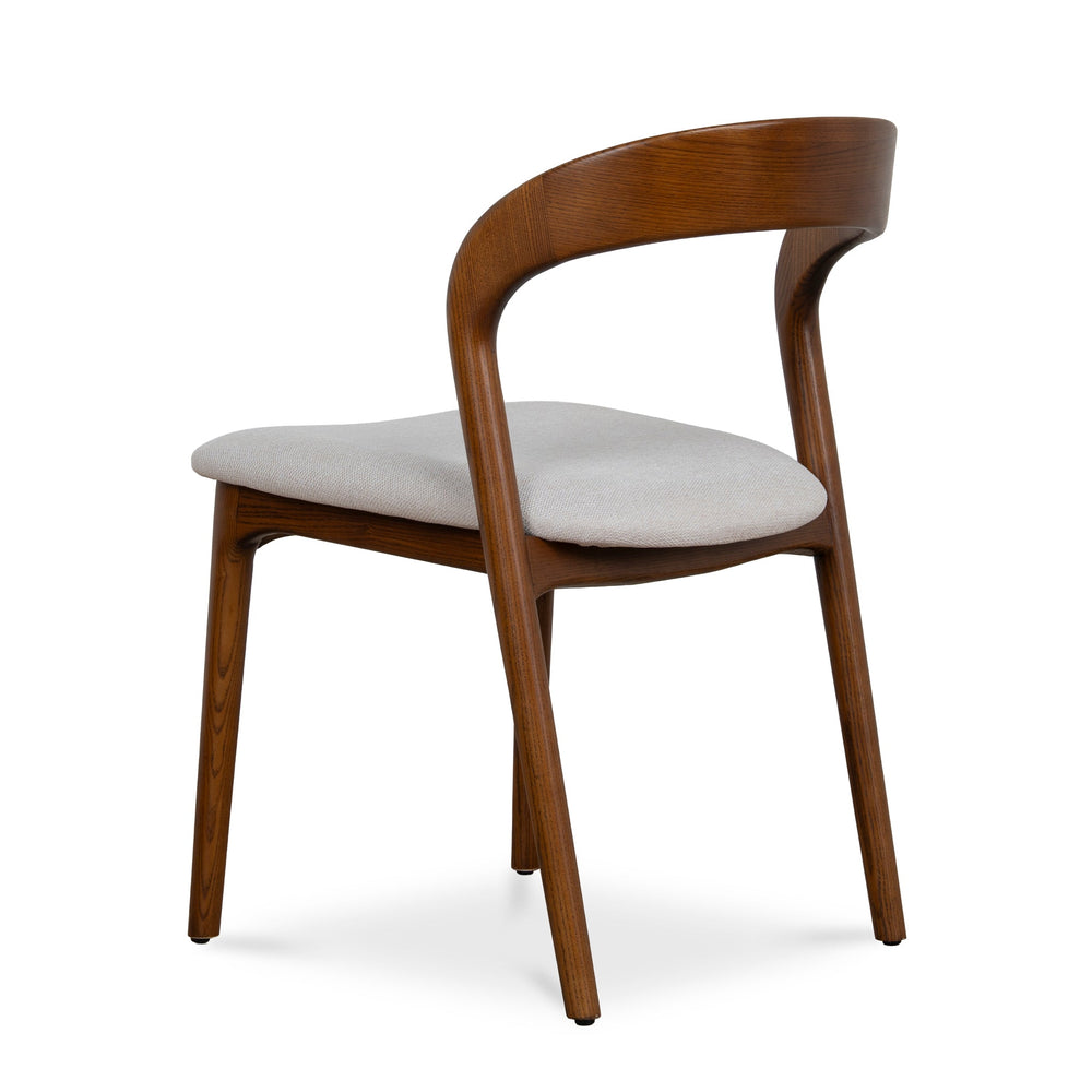 Walnut Dining Chair | Naxos Beige (Set of 2) | Myka Home - View 5