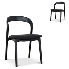 Dining Chair | Full Black (Set of 2) | Myka Home