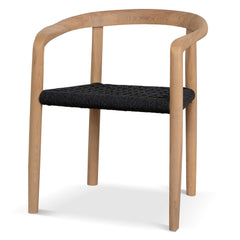Natural Dining Chair | Naxos Charcoal Rope (Set of 2) | Myka Home