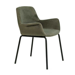 Black Dining Chair | Dark Moss Green (Set of 2) | Myka Home