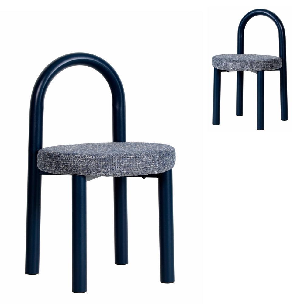 Navy Dining Chair | Prussian Blue (Set of 2) | Myka Home