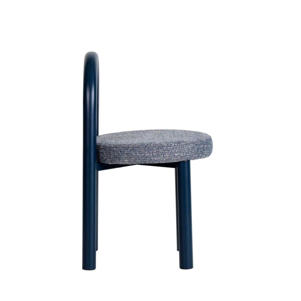 Navy Dining Chair | Prussian Blue (Set of 2) | Myka Home - View 3